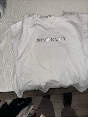 Givenchy White Logo Crewneck T-Shirt
